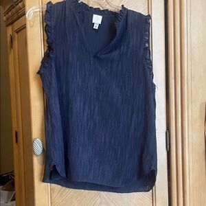 Joie navy blue and metallic tank size medium